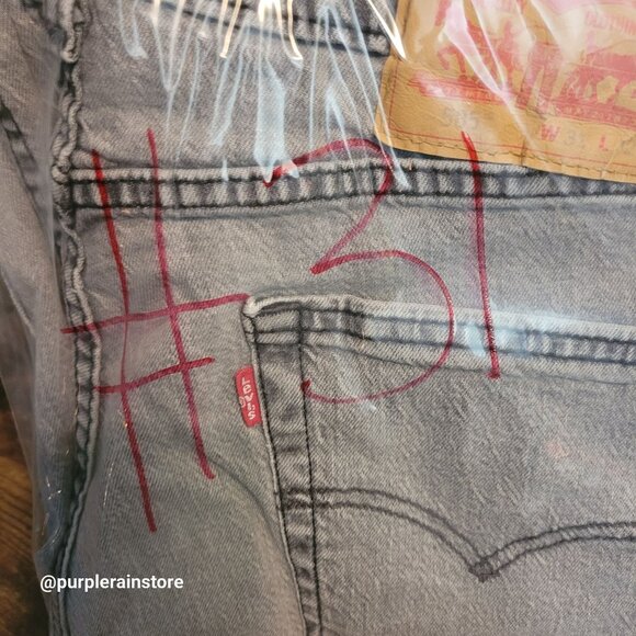 Levi's Jeans 31x32 Measures 31x31 Straight 505 Stretch Gray Denim Western - Picture 12 of 12